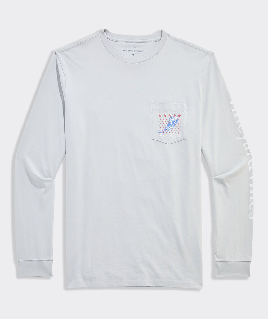 Hockey Player Long-Sleeve Pocket Tee
