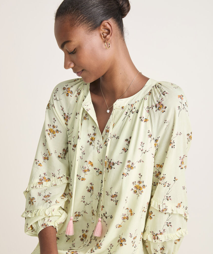Flowy Ruffle Tunic Dress
