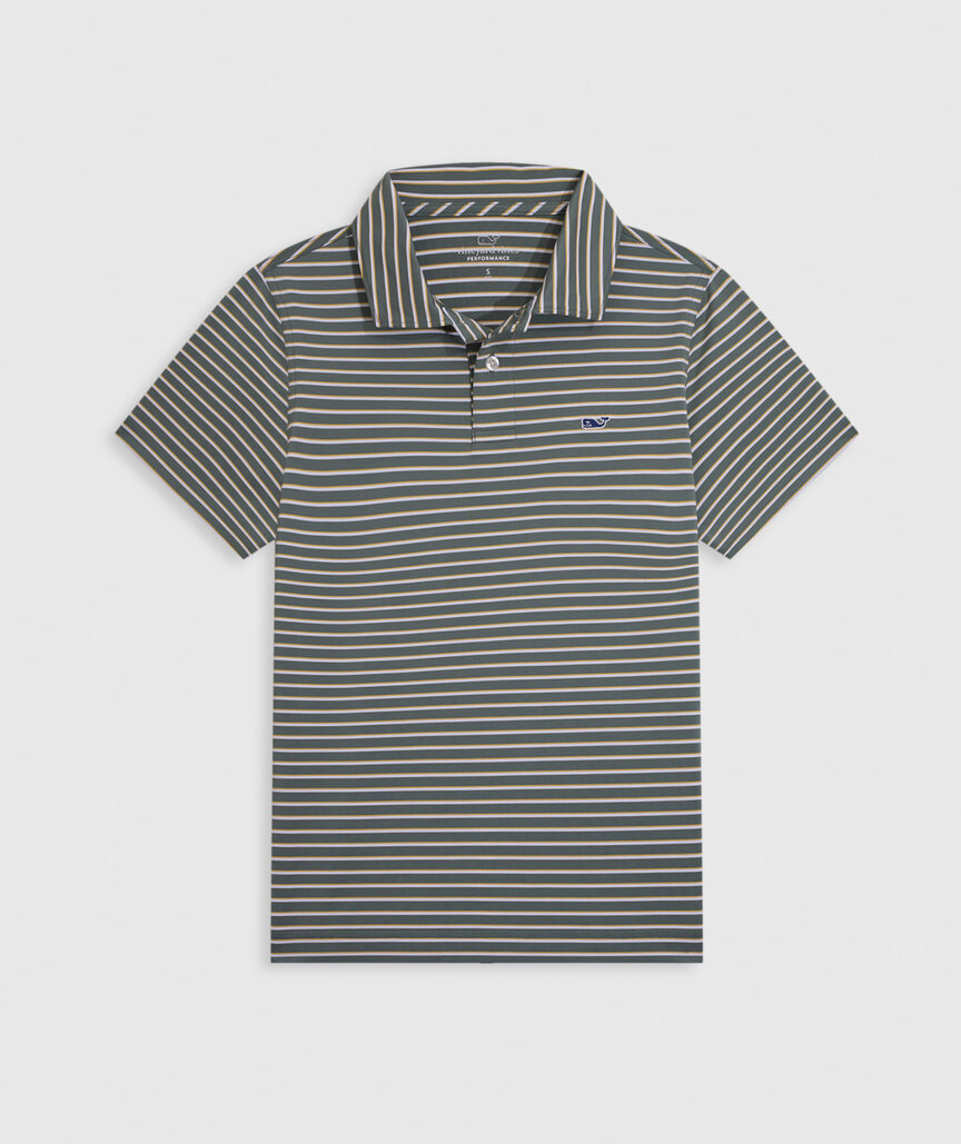 OUTLET Boys' Performance Fore Stripe Polo
