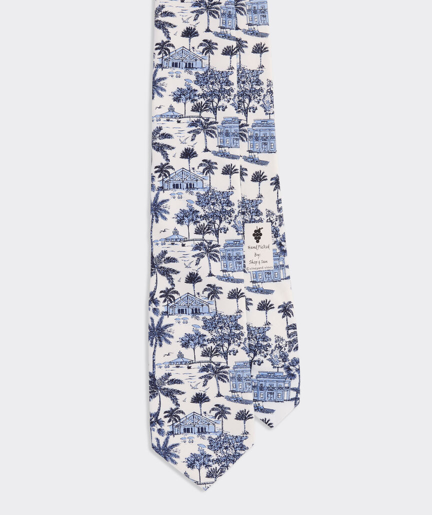 Gasparilla Scenic Silk Tie