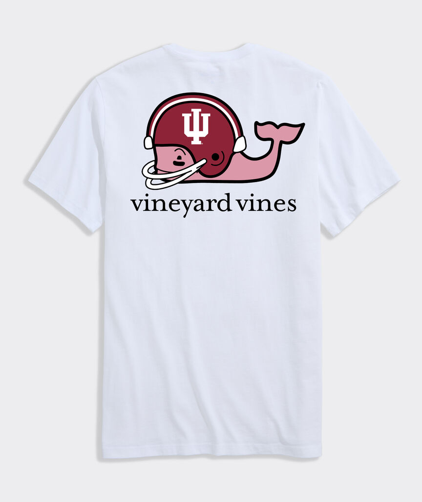 Indiana University Football Whale Short-Sleeve Pocket Tee