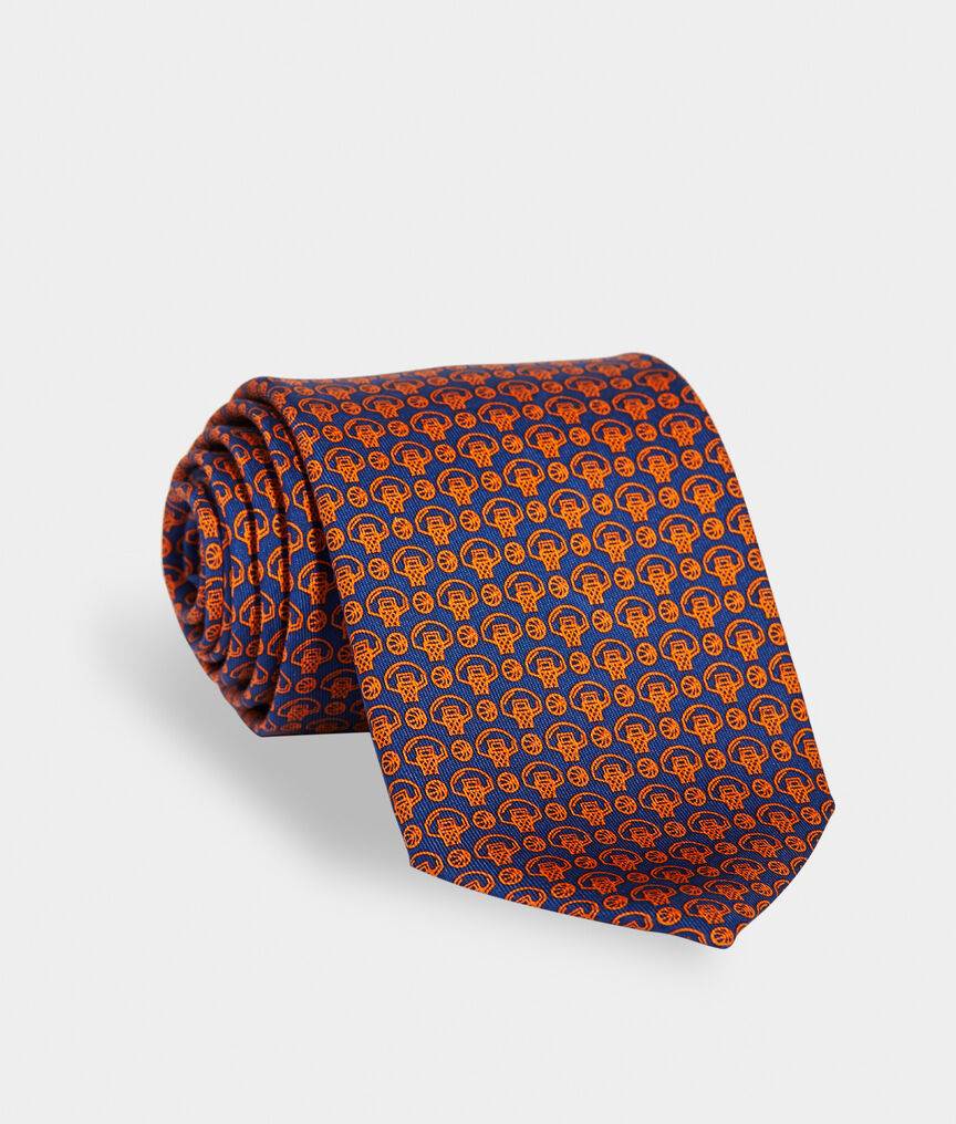 Basketball Geo Printed Tie