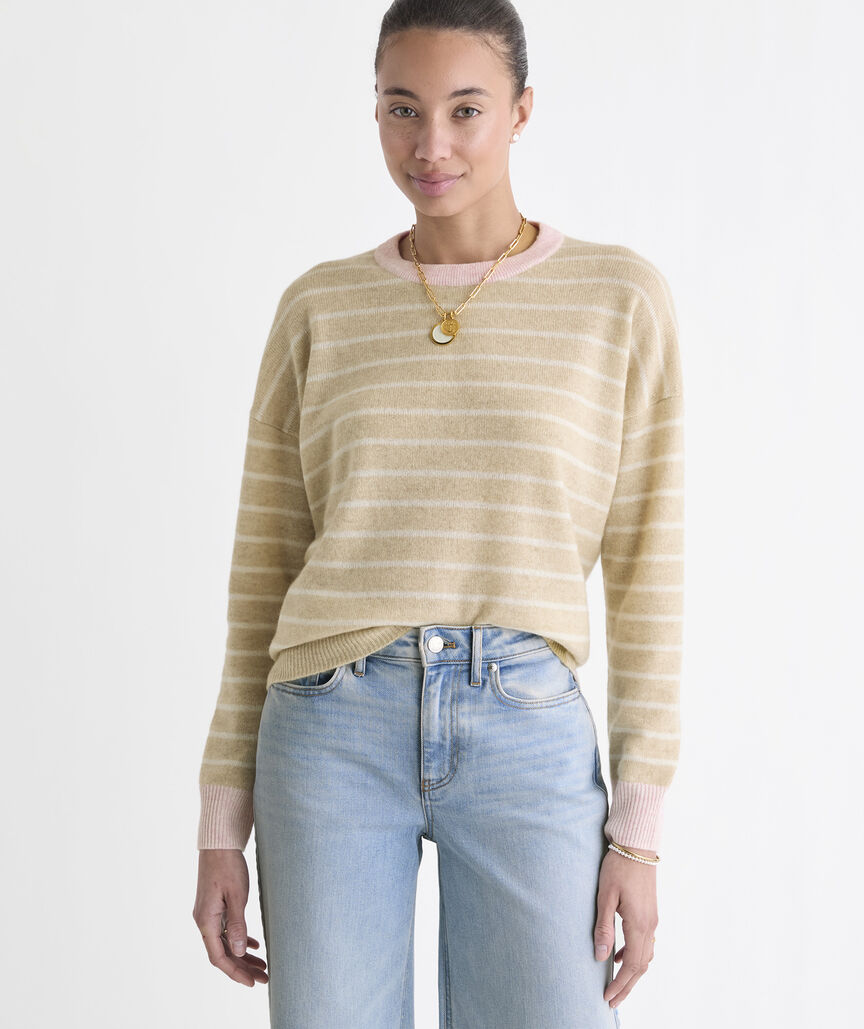 Seaspun Cashmere Stripe Crew