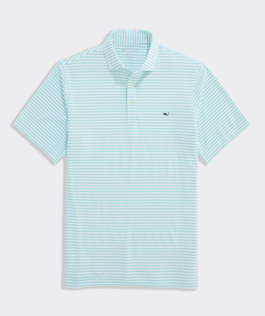 Performance Pique Striped Sankaty Polo