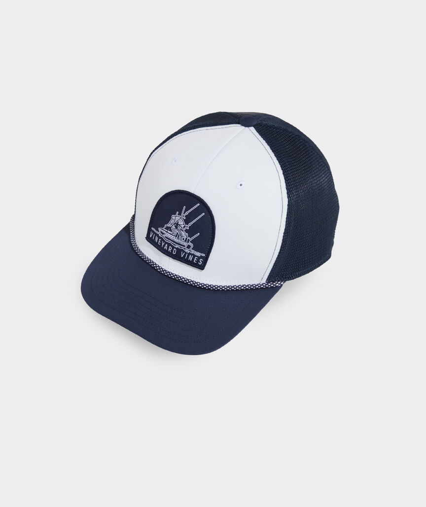 Sportfisher Flat Brim Patch Trucker Hat