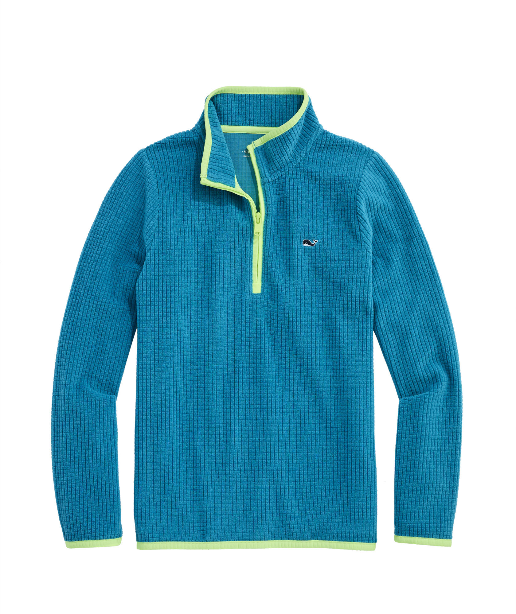 OUTLET Boys' Grid Fleece Quarter-Zip