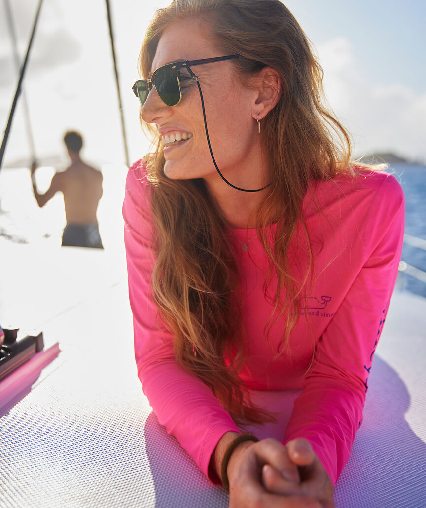 Neon Vintage Whale Swim Shirt