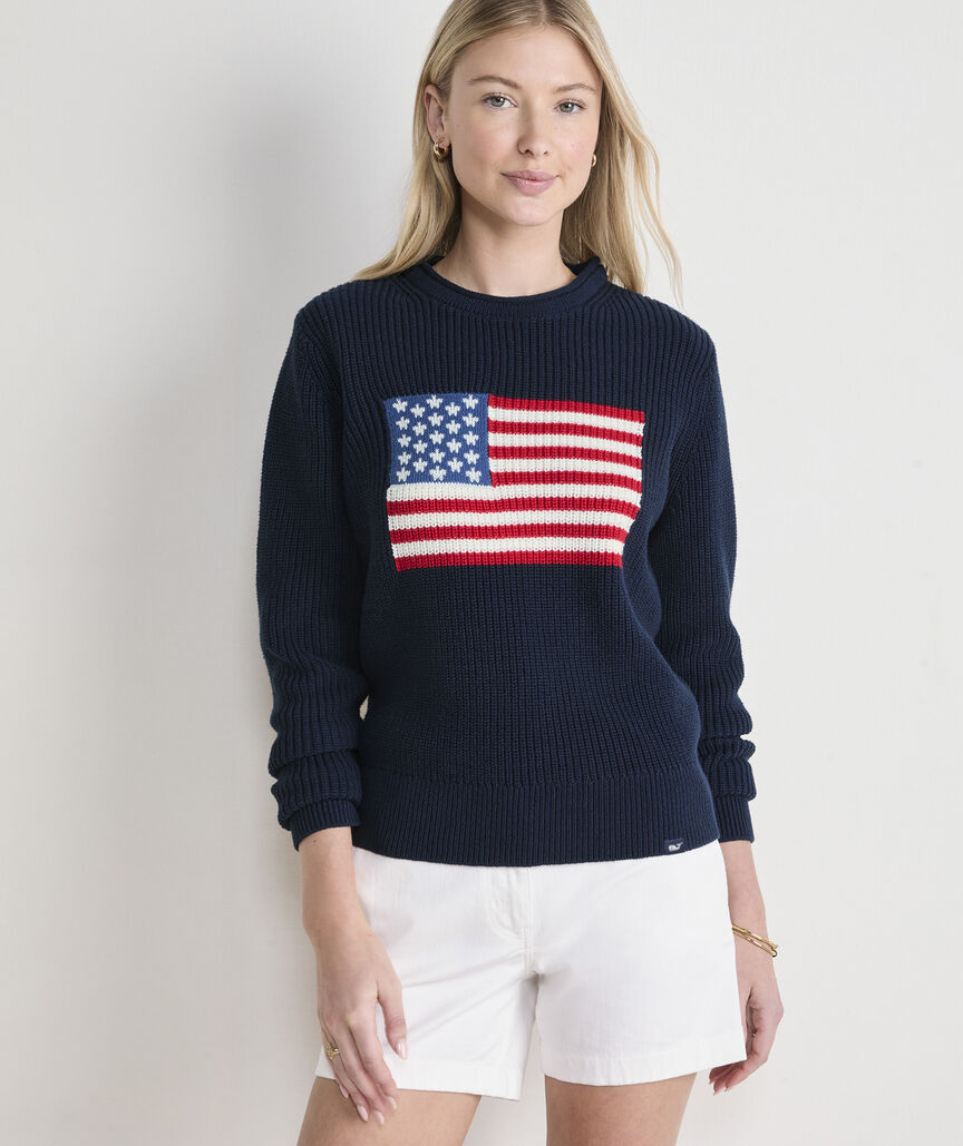 OUTLET Americana Cotton Rollneck Sweater