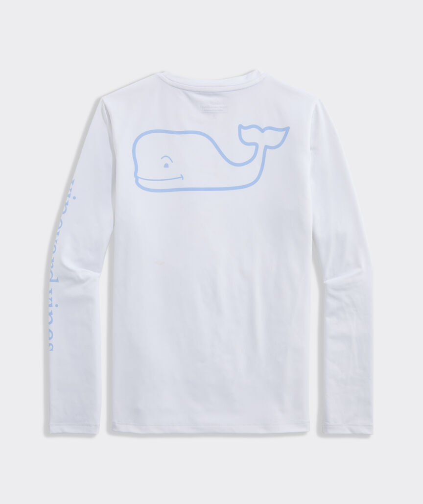 Boys' Performance Long-Sleeve Whale Harbor Sun Tee