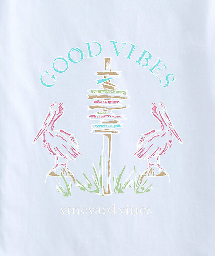 OUTLET Boys' Good Vibes Pelican Short-Sleeve Tee