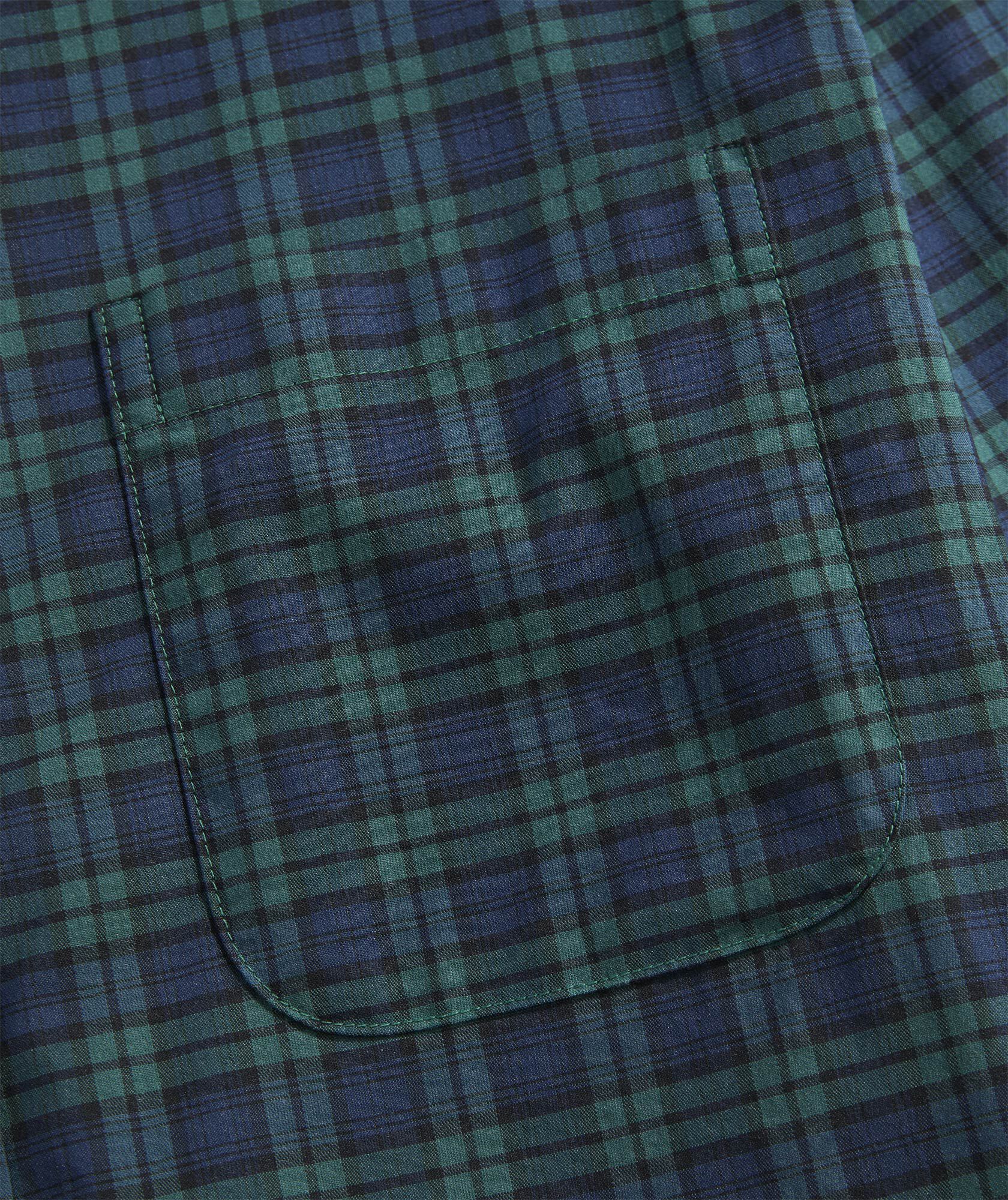 Performance Cotton Pine Plaid Shirt