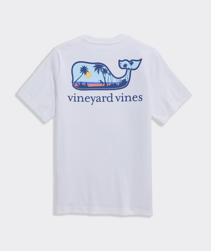 Boys' Dog Frisbee Whale Short-Sleeve Pocket Tee