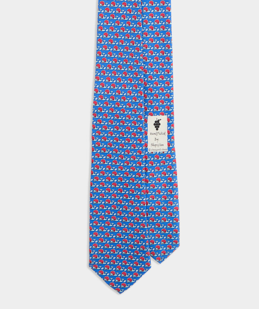 Boys' Football Player Whale Silk Tie
