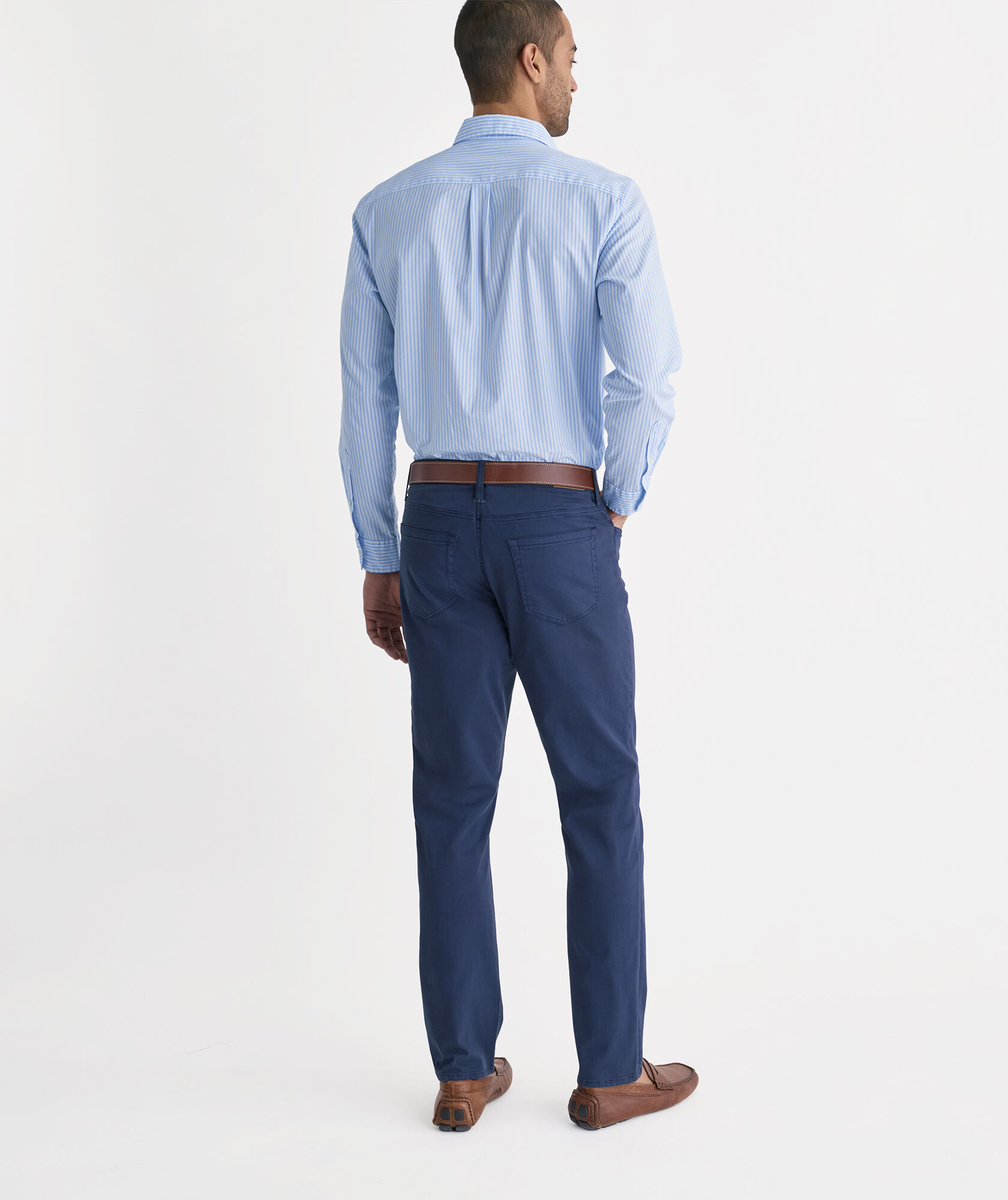 Shop Bayside Sateen 5-Pocket Pants at vineyard vines