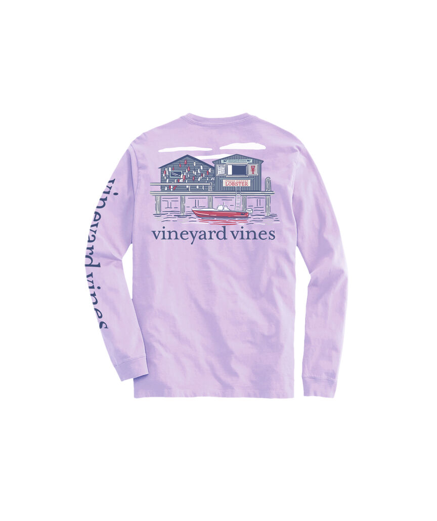 OUTLET Dockside Lobster Shack Long-Sleeve Pocket Tee