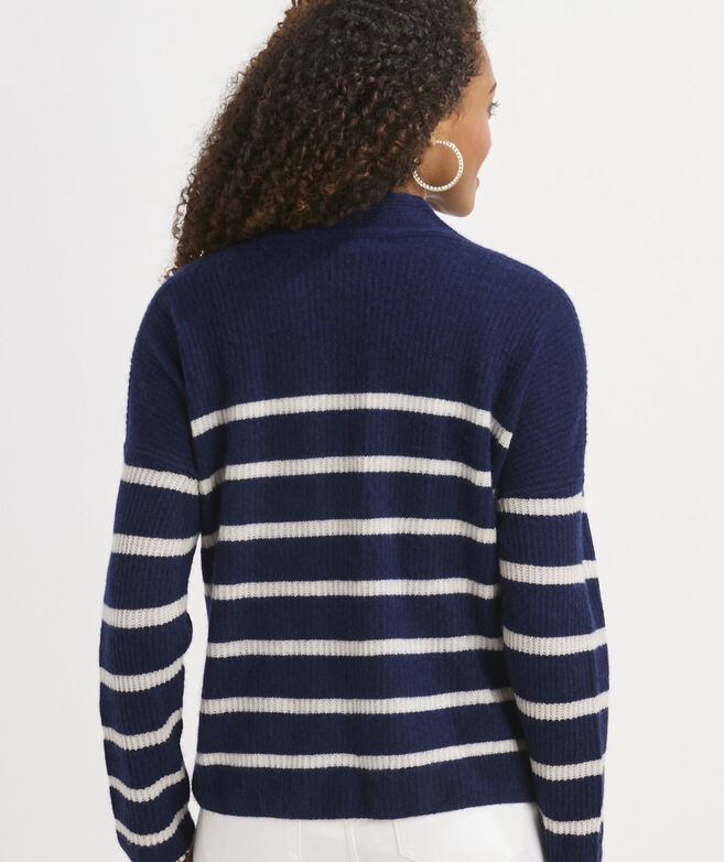 Seaspun Cashmere Ribbed Open Front Sweater
