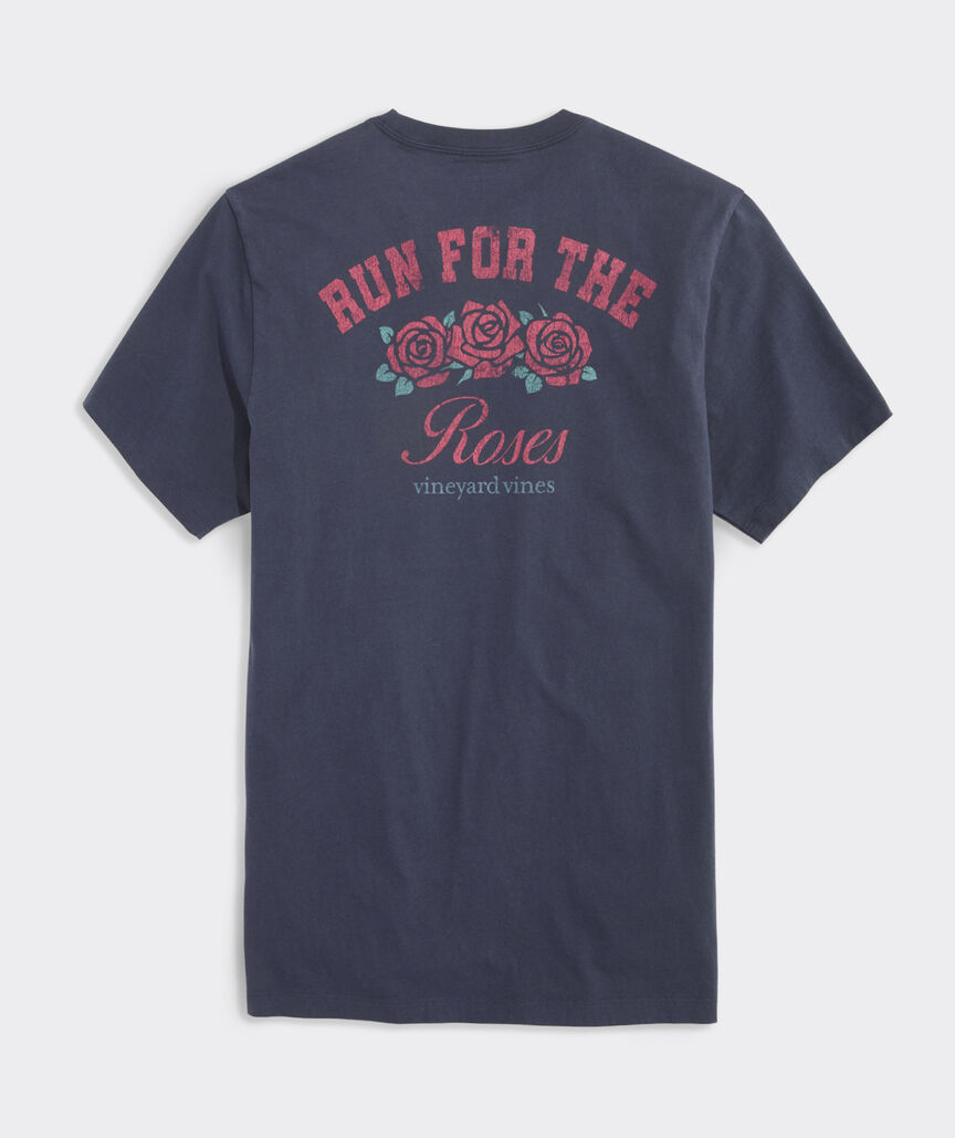 Kentucky Derby Run For The Roses Short-Sleeve Pocket Tee