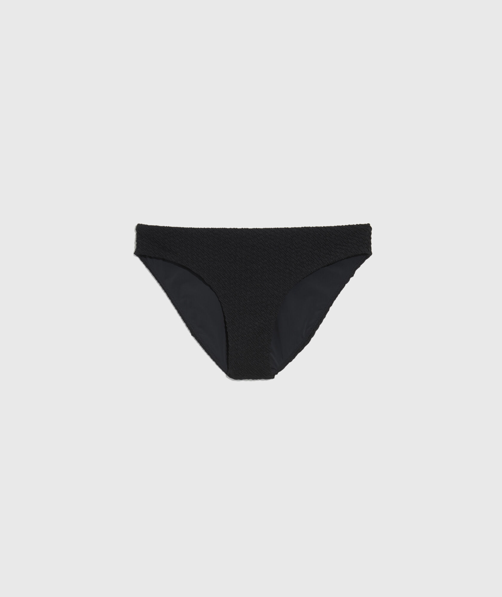 Textured Seacrest Low-Rise Bikini Bottom
