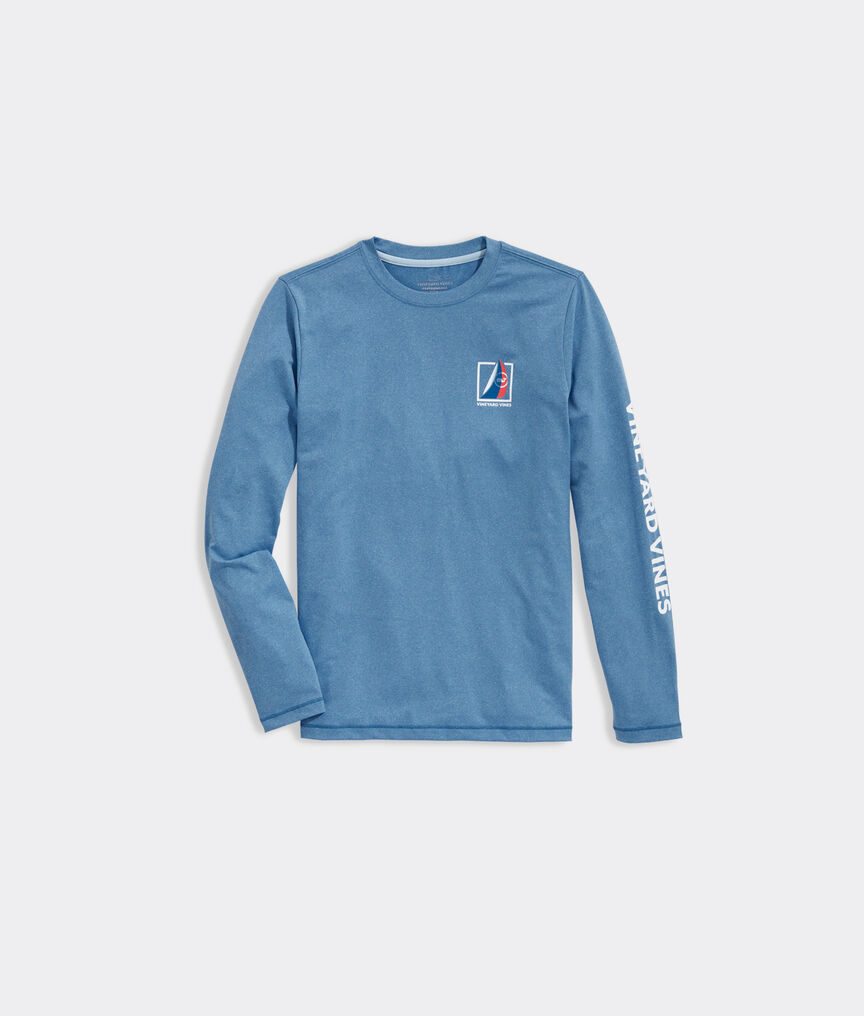Boys' Smooth Sailing Long-Sleeve Harbor Performance Tee