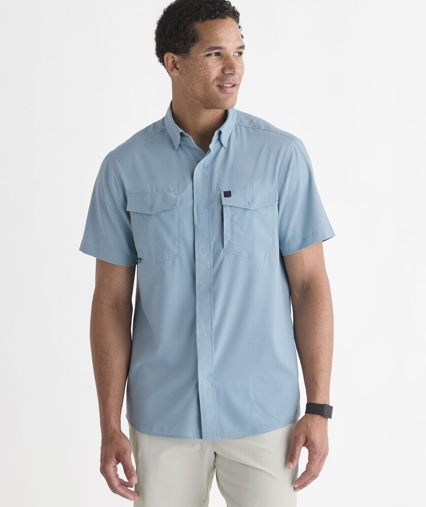 Performance Masthead Solid Short-Sleeve Harbor Shirt