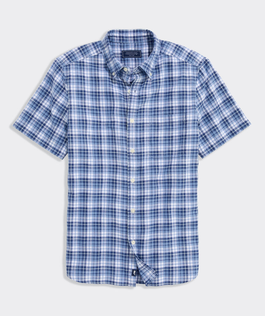 Coskata Plaid Island Cotton Short-Sleeve Shirt
