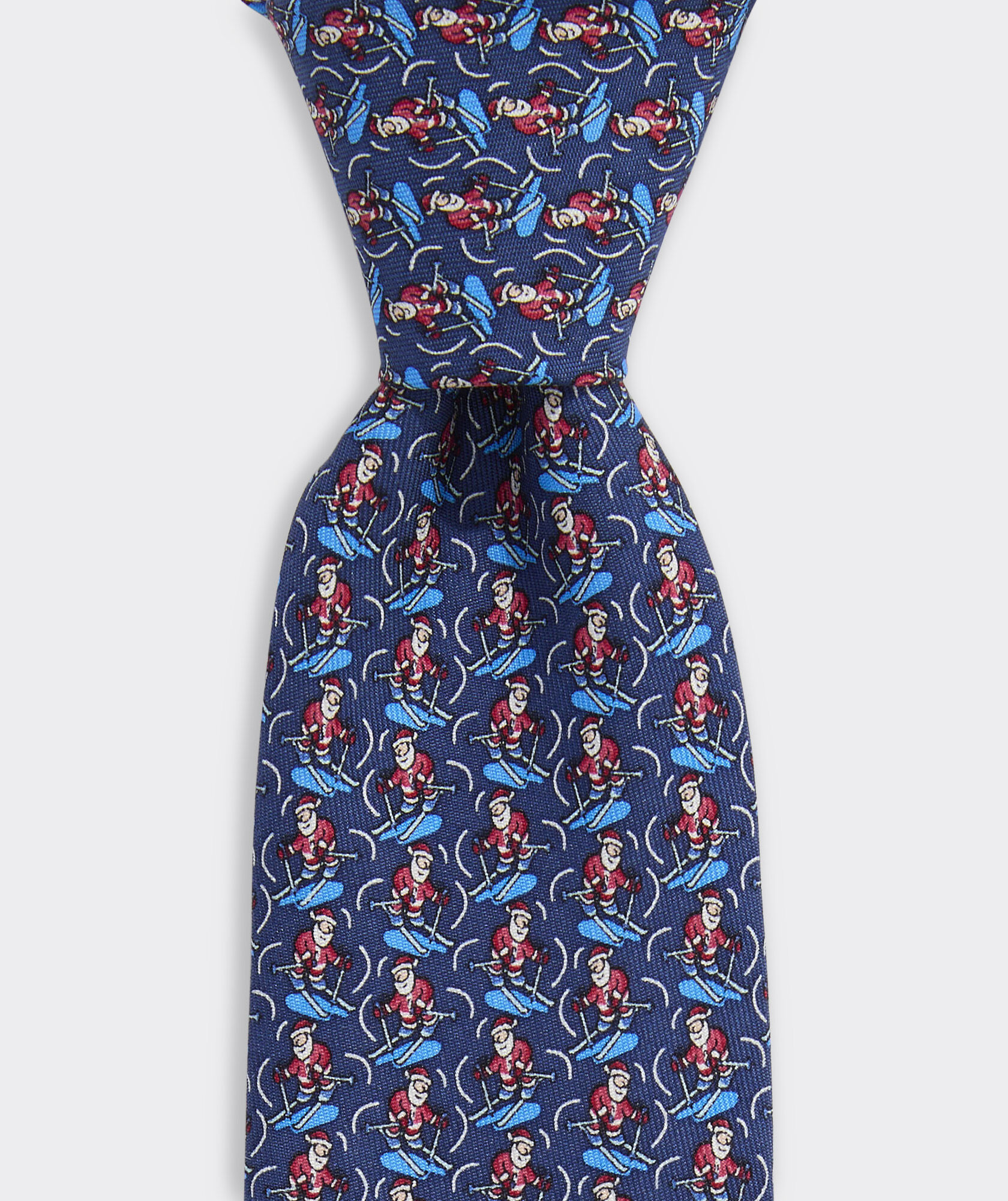 Boys' Skiing Santa Silk Tie