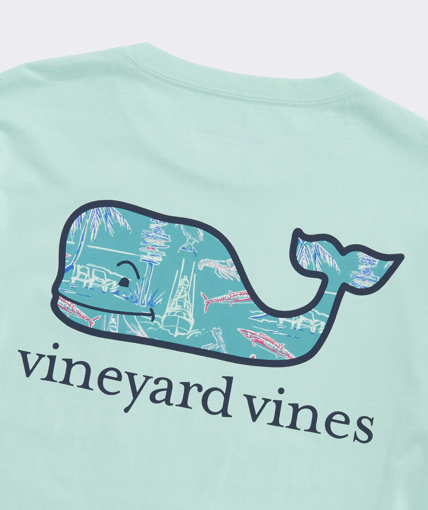 Keys Scenic Whale Long-Sleeve Pocket Tee