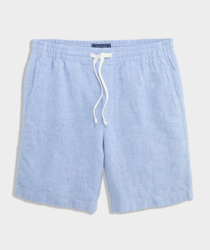 7 Inch Surfside Pull-On Linen Shorts