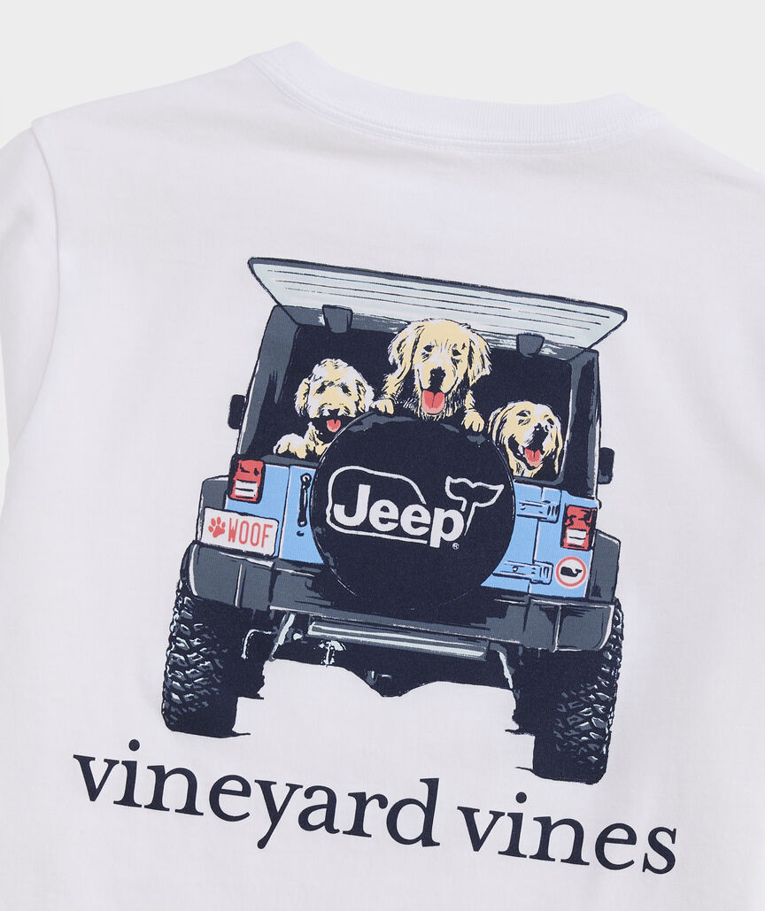 Jeep Collection Boys' Road Dogs Short-Sleeve Pocket Tee