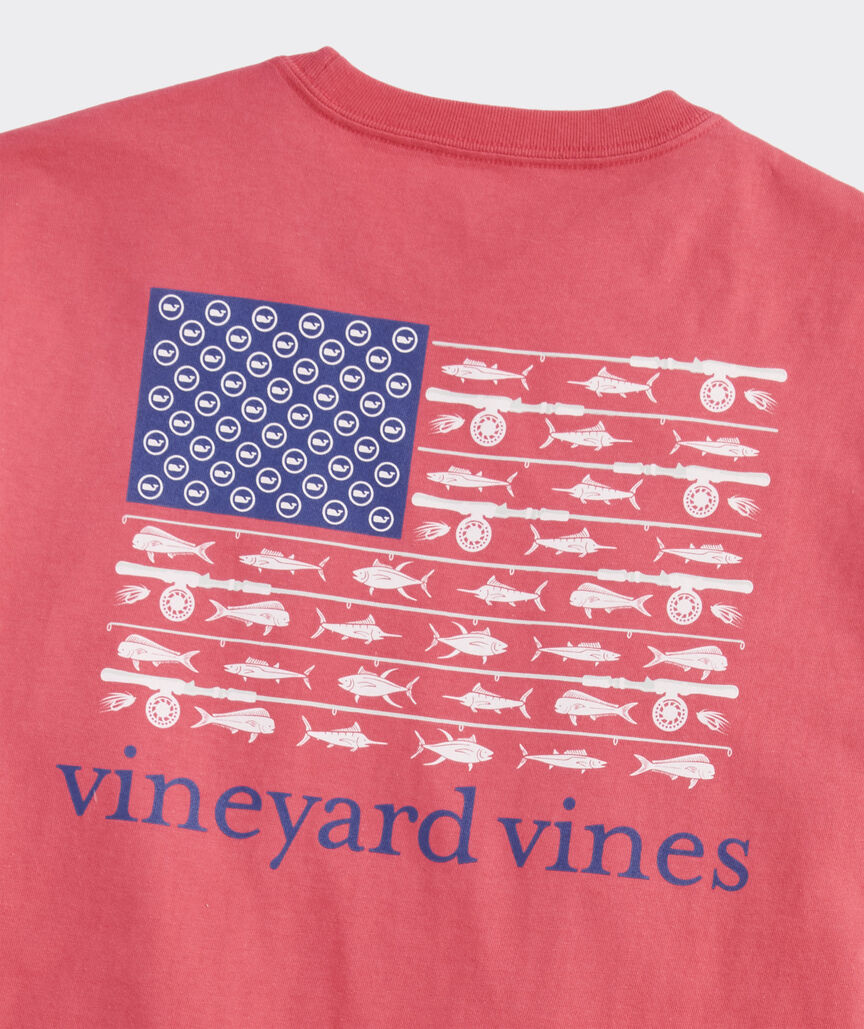 USA Reel Flag Short-Sleeve Pocket Tee