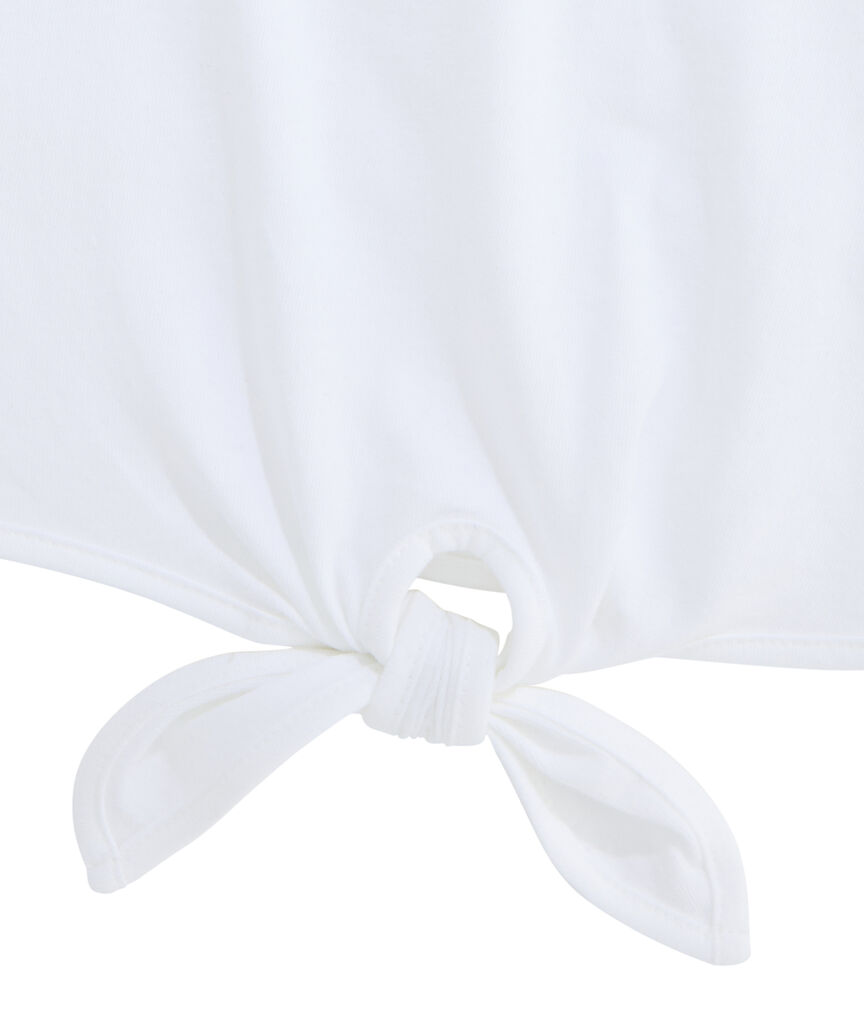 OUTLET Girls' Flip Sequin Tie-Front Top