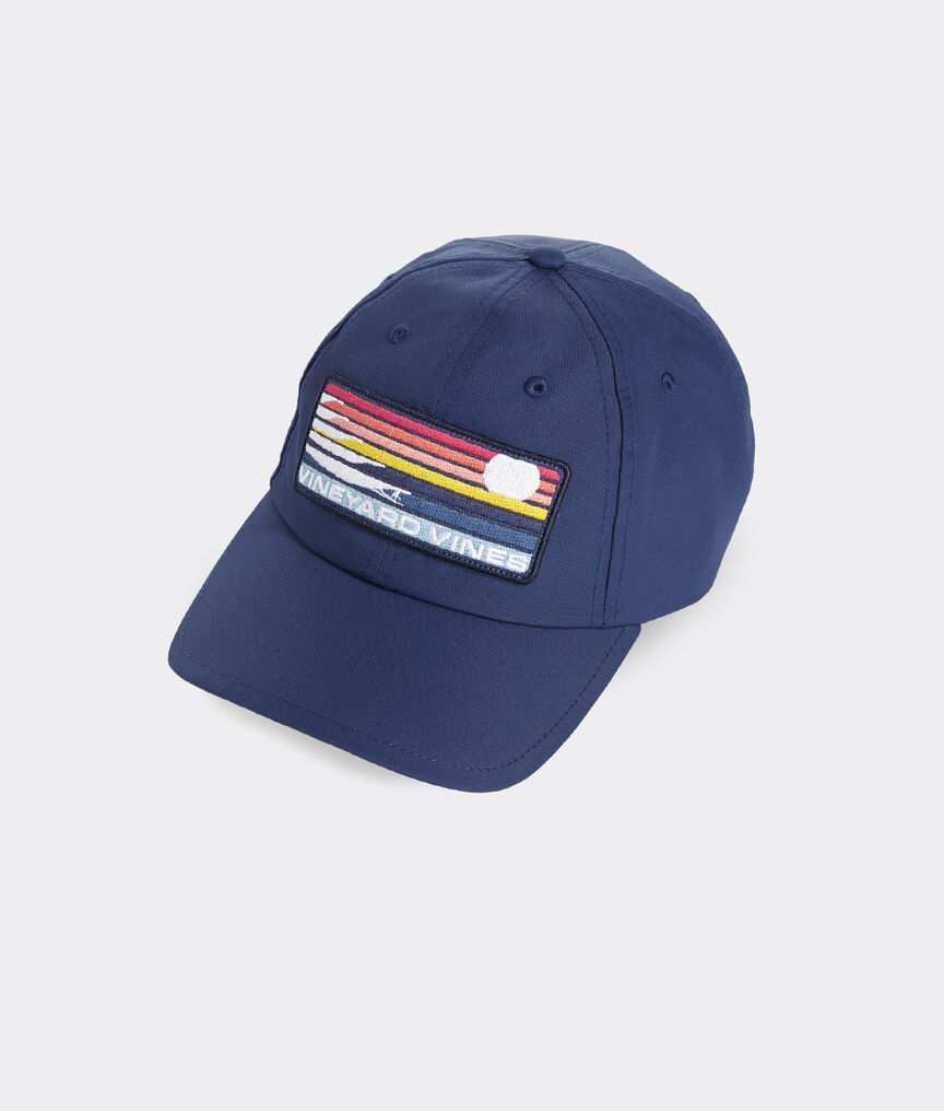 Big & Tall Surf Stripe Patch On-The-Go Performance Baseball Hat