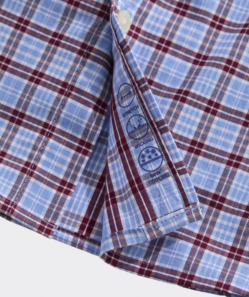 Boys' Performance Cotton Plaid Shirt