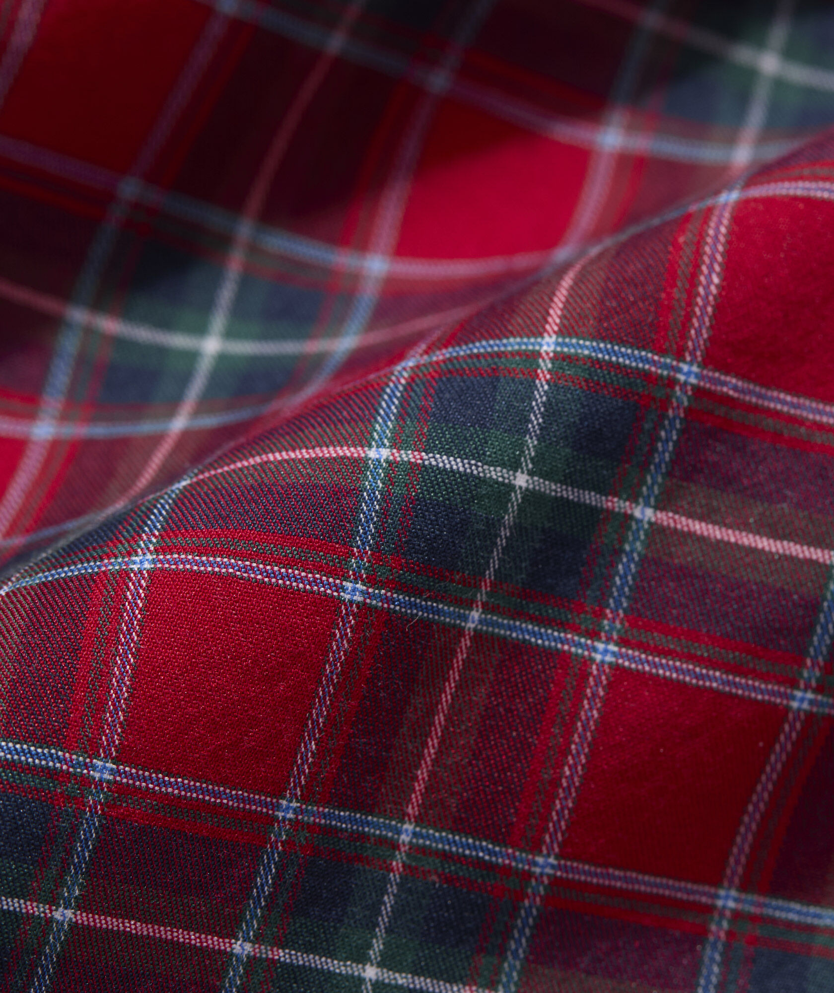 Yuletide Tartan Performance Cotton Slim Fit Shirt