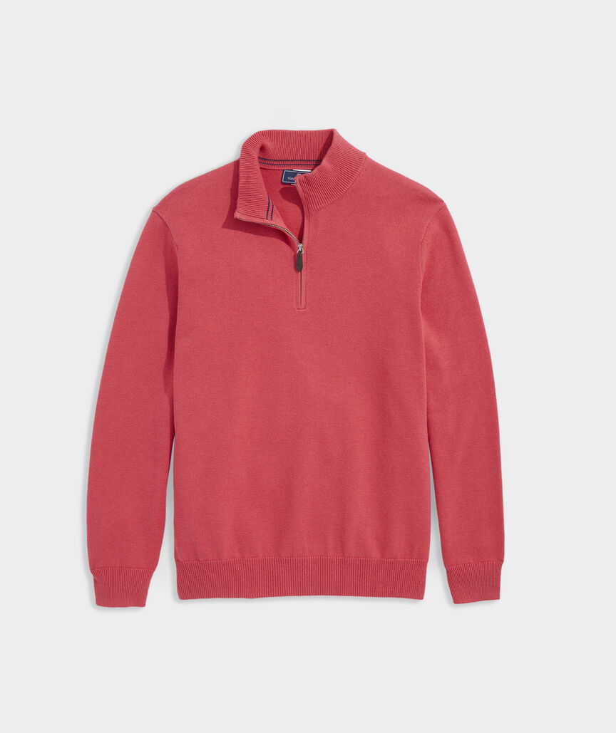 Shop Boathouse QuarterZip Sweater at vineyard vines