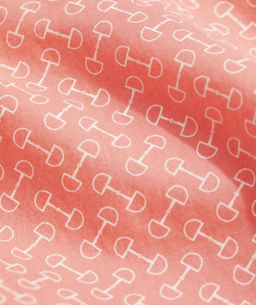 Kentucky Derby Cotton Short-Sleeve Horse Bit Shirt