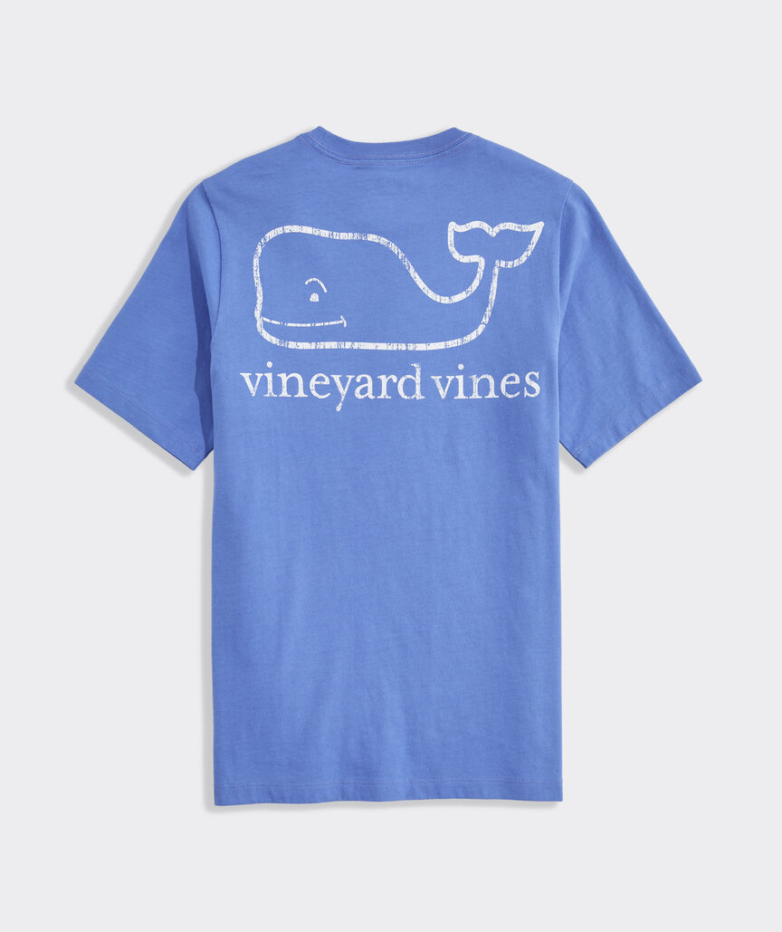 Boys' Two-Tone Vintage Whale Short-Sleeve Pocket Tee