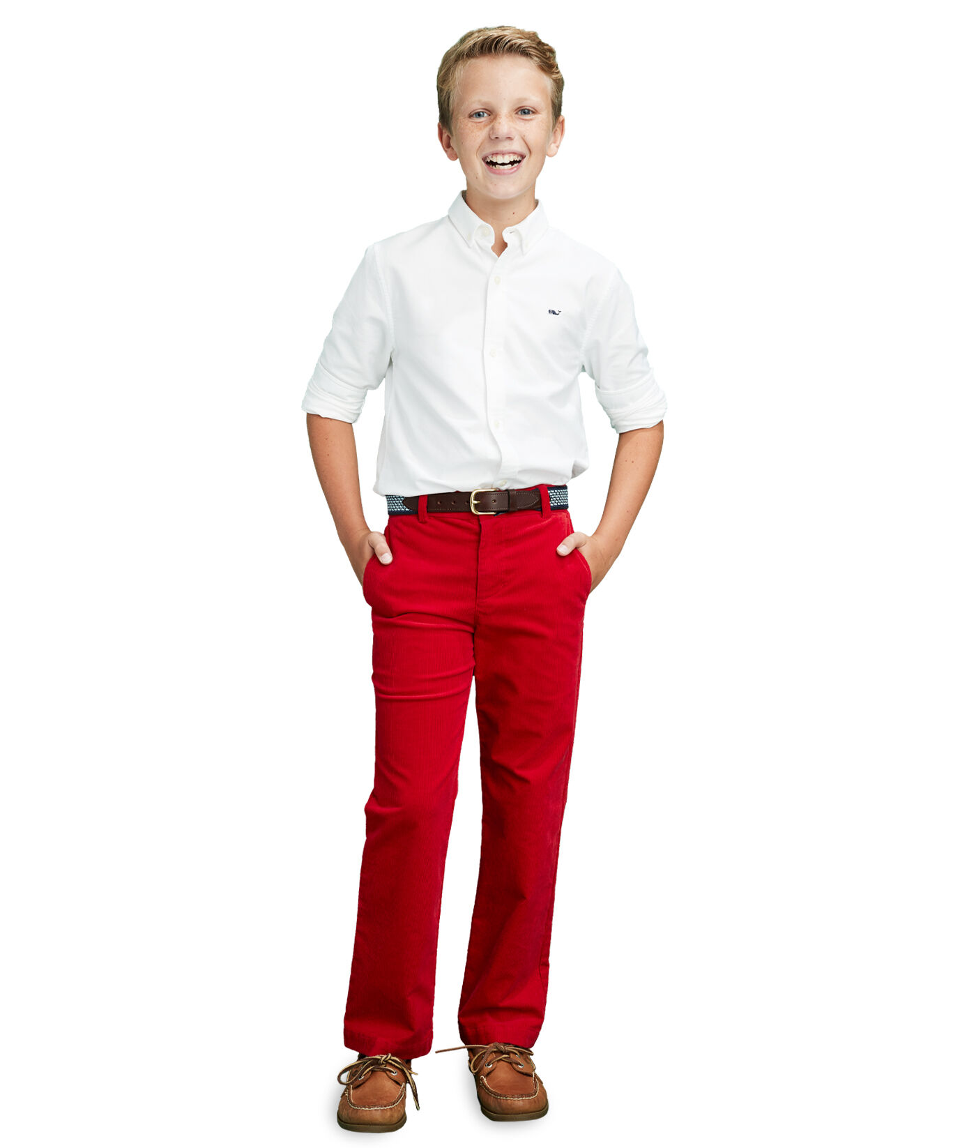 boys red corduroy pants