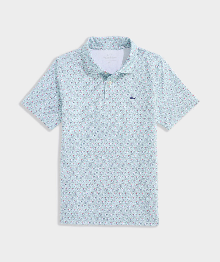 OUTLET Boys' Santa Marlin Performance Polo