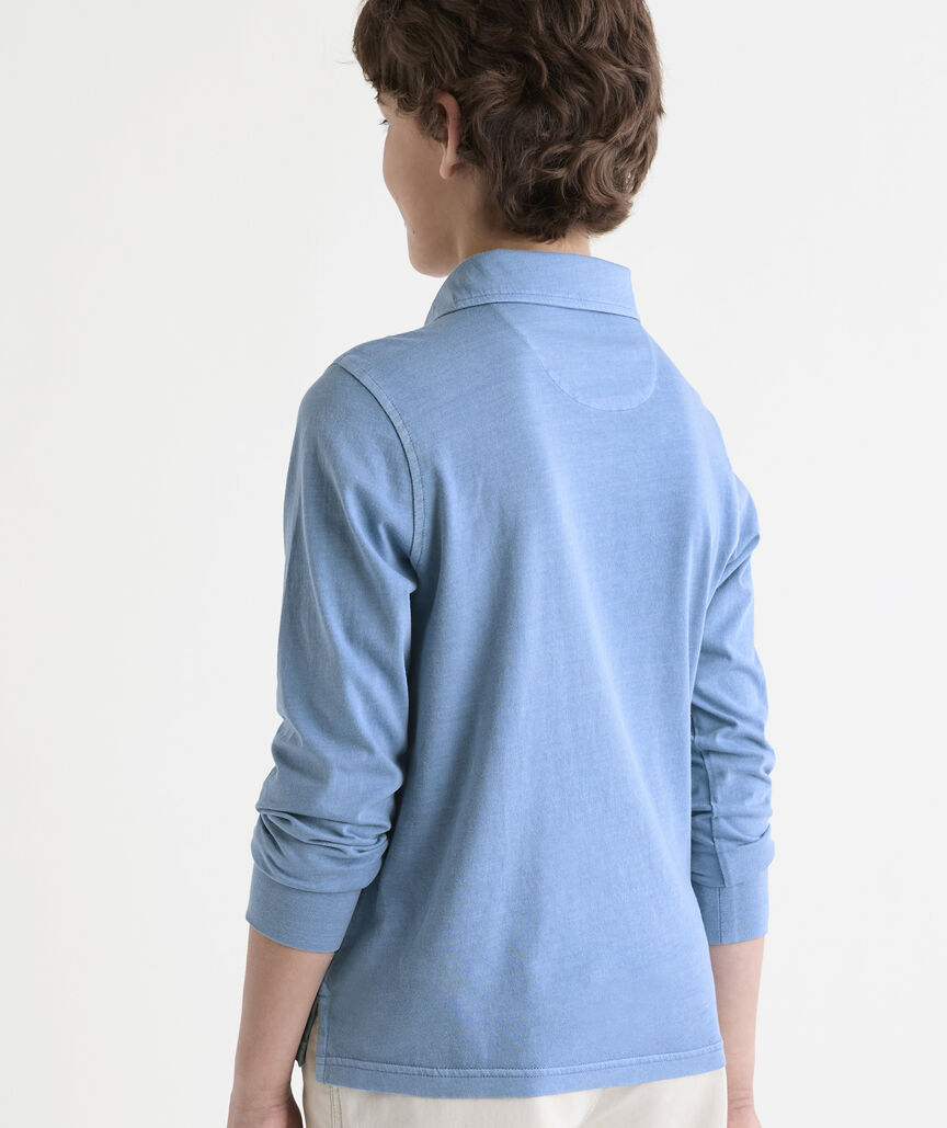Boys' Long-Sleeve Surf Polo