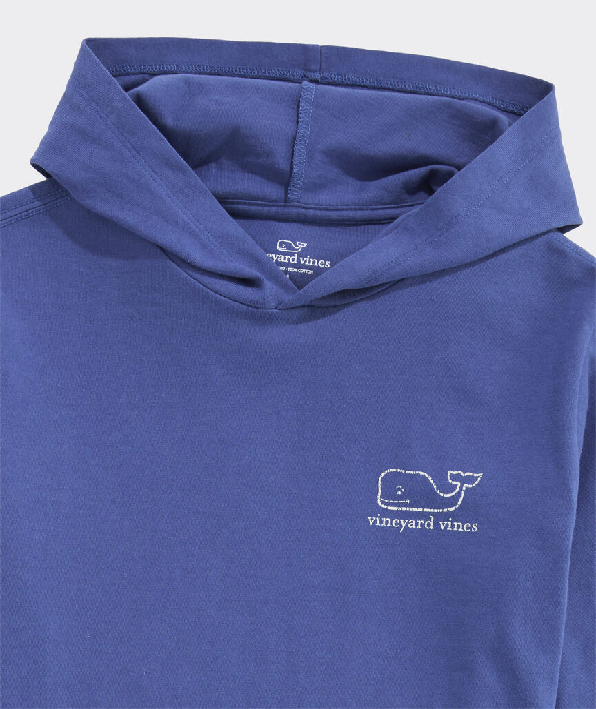 Boys' Vintage Whale Long-Sleeve Hoodie Tee