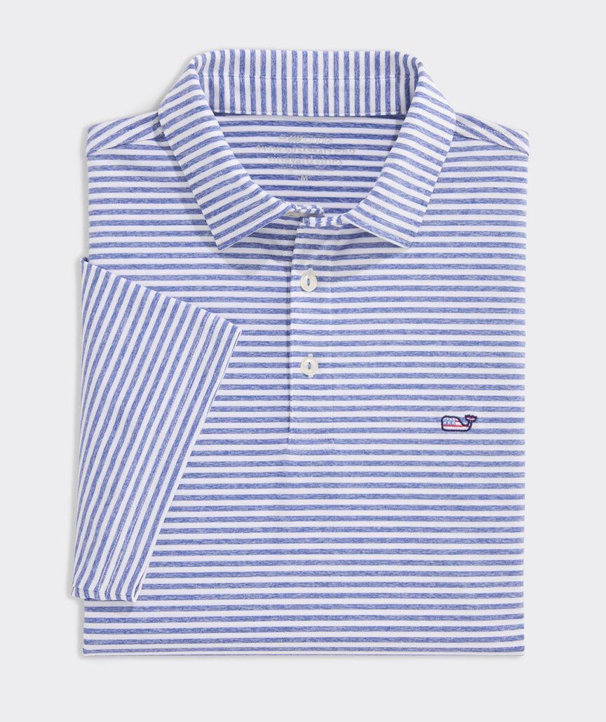 Performance Heathered Winstead Stripe Sankaty Polo