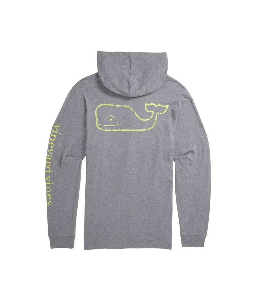 OUTLET Slub Vintage Whale Long-Sleeve Hoodie Tee