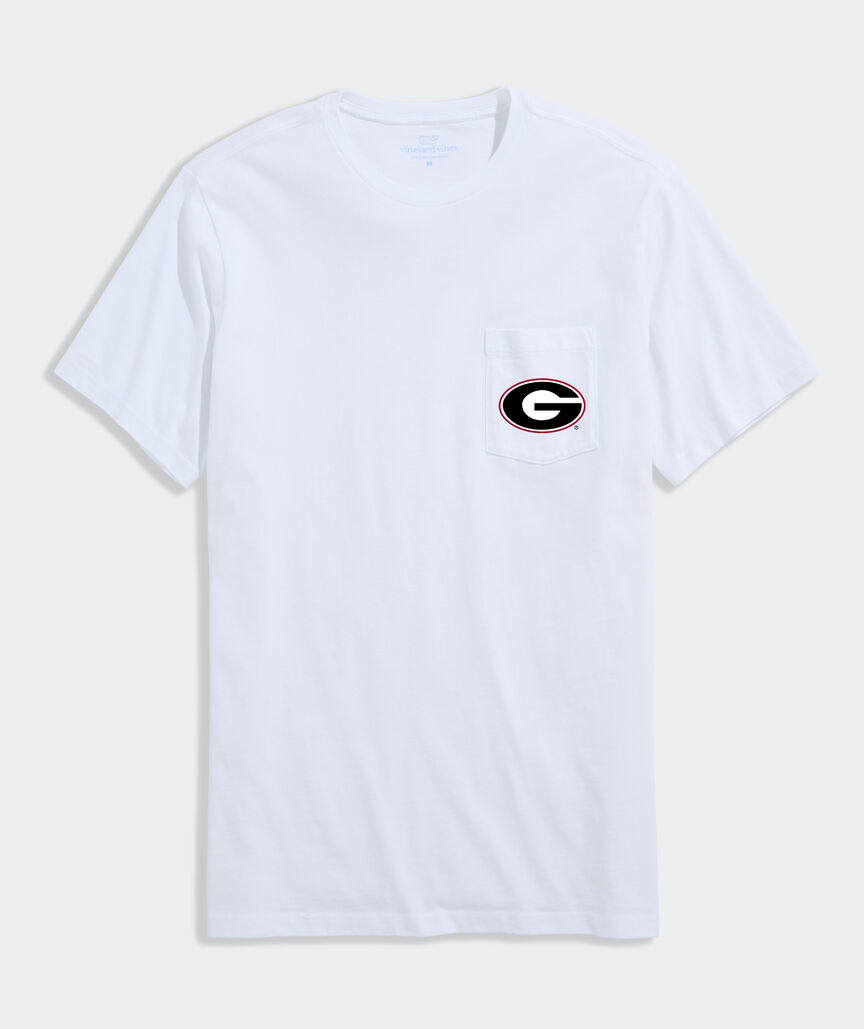 University of Georgia Football Whale Short-Sleeve Pocket Tee