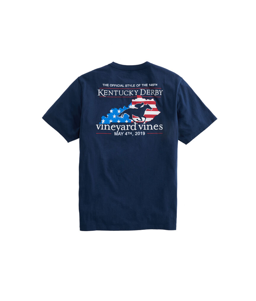 Kentucky Derby Flag Pocket T-Shirt