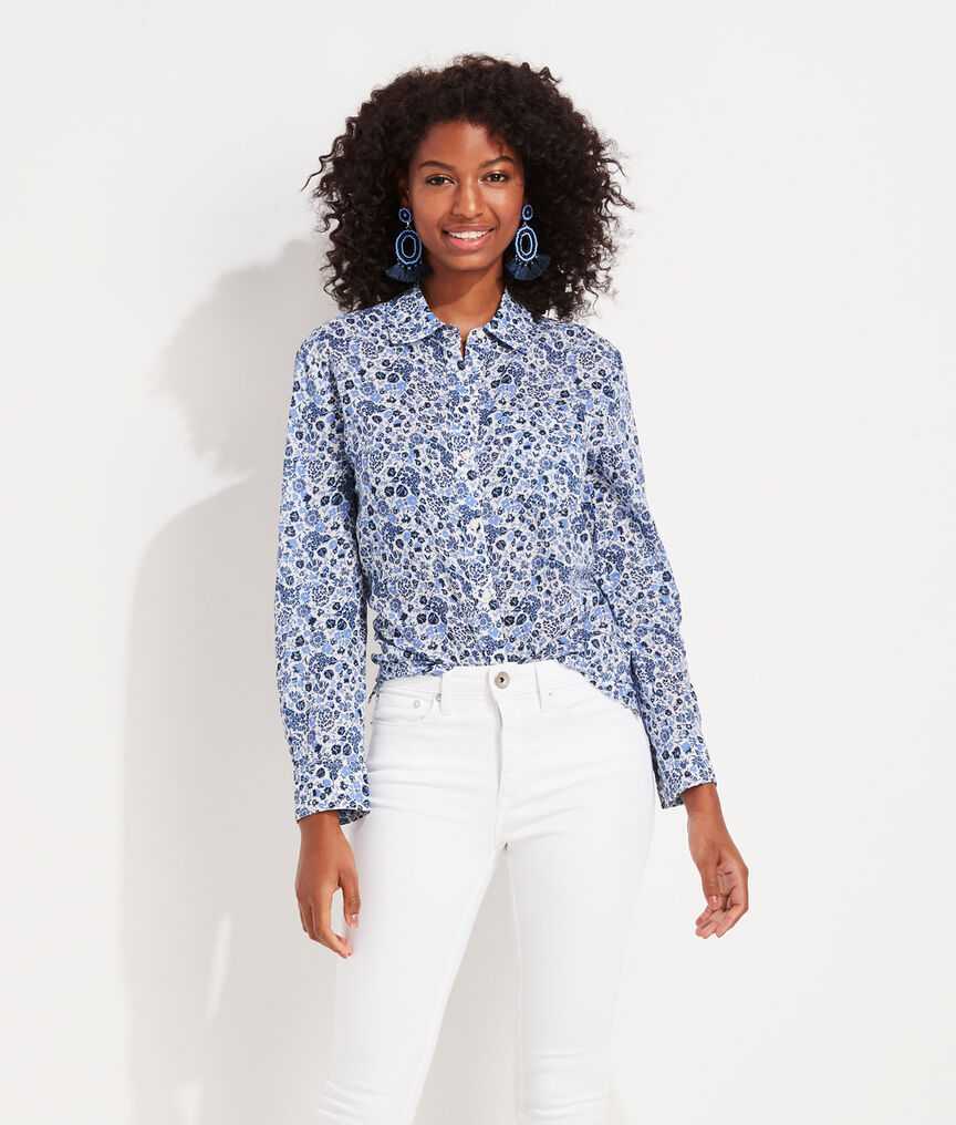 Among The Flowers Chilmark Relaxed Button-Down Shirt