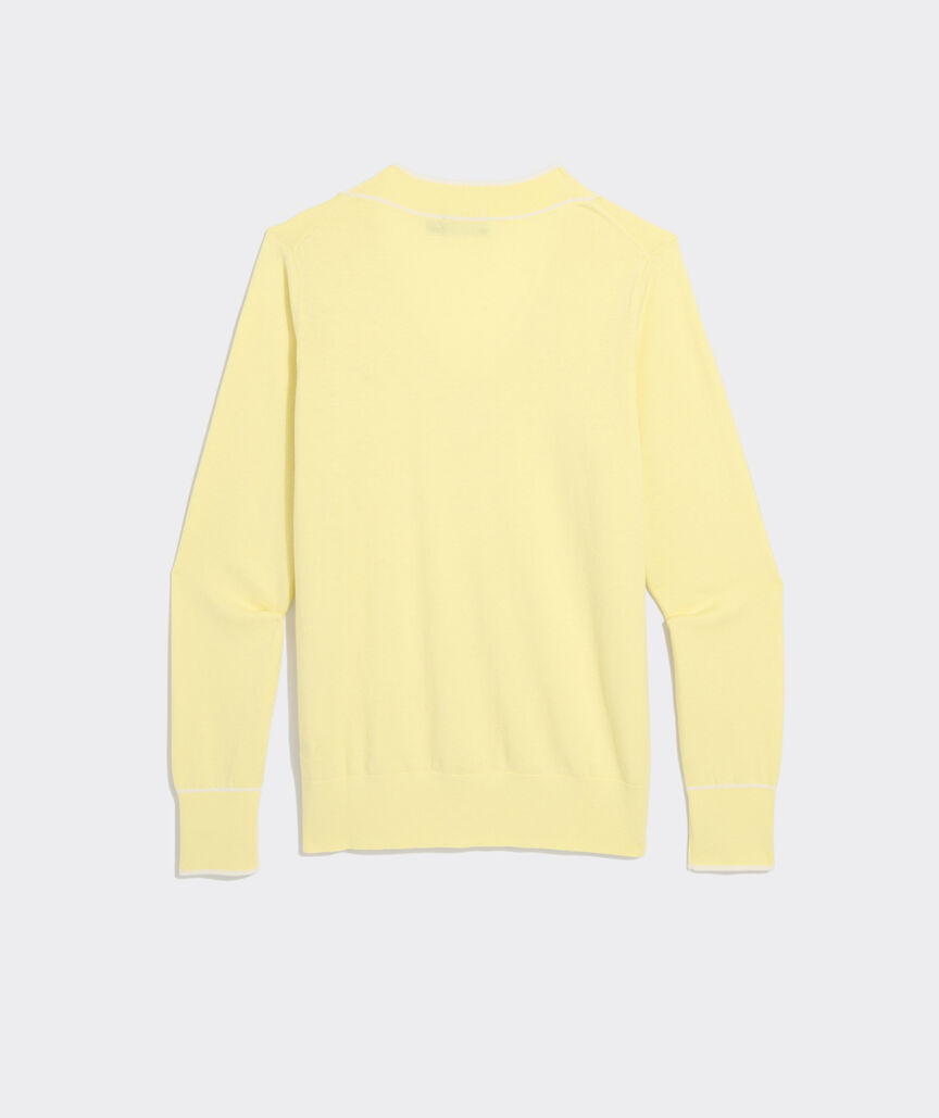 Cotton Cashmere Heritage V-Neck Sweater