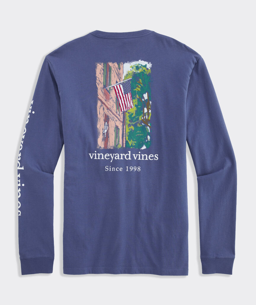 Charleston Alley Flag Long-Sleeve Pocket Tee