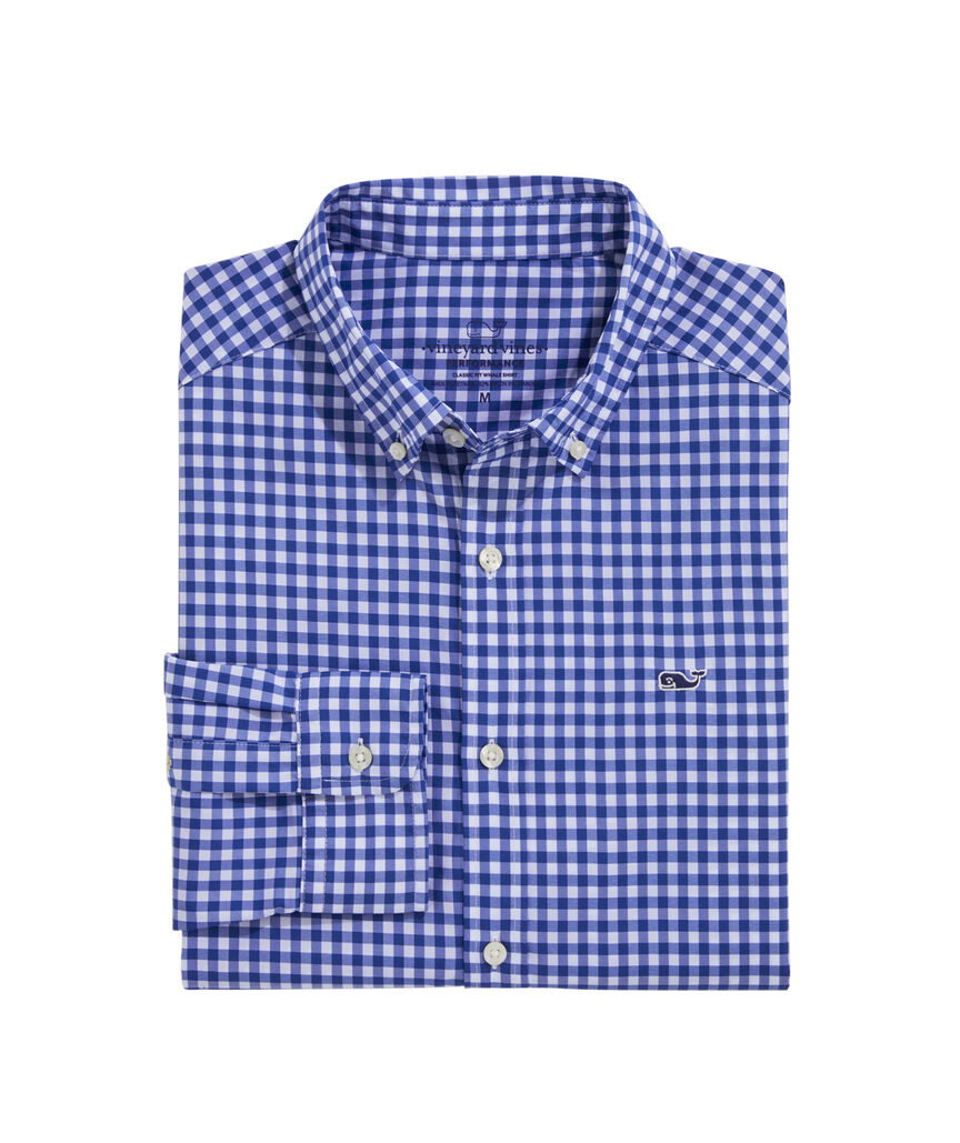 OUTLET Performance Nylon Gingham Shirt
