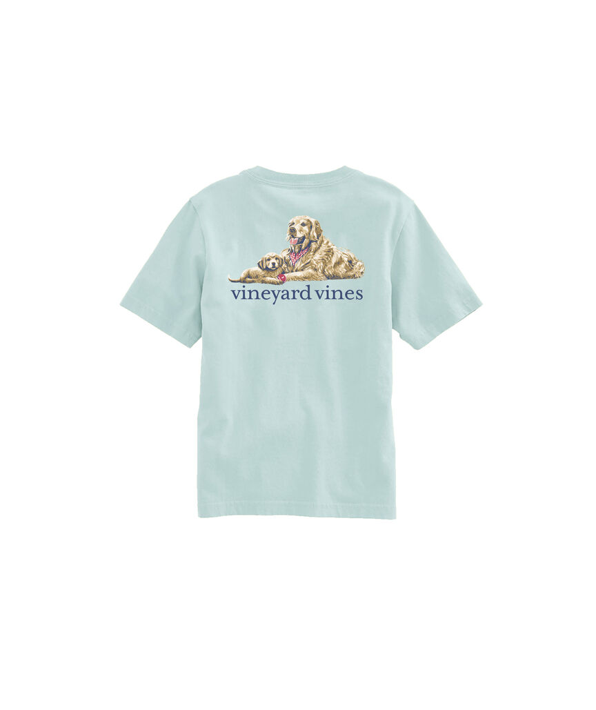 OUTLET Boys' Golden & Pup Short-Sleeve Pocket Tee
